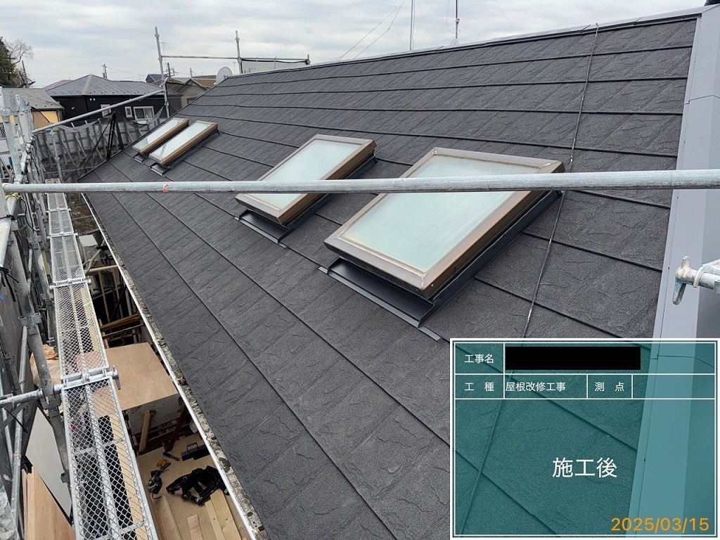 屋根上葺き外壁塗装工事を更新しました！ アイキャッチ画像