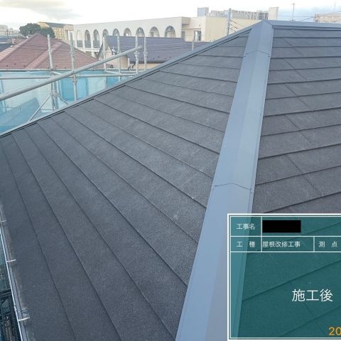 綾瀬市　K様邸　屋根上葺き外壁塗装を更新しました！ アイキャッチ画像