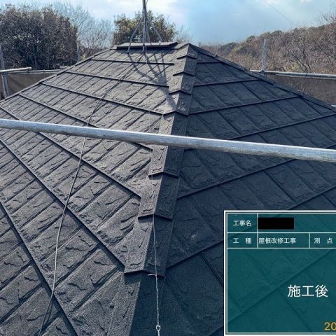 大和市　K様邸　屋根上葺き外壁塗装を更新しました！ アイキャッチ画像